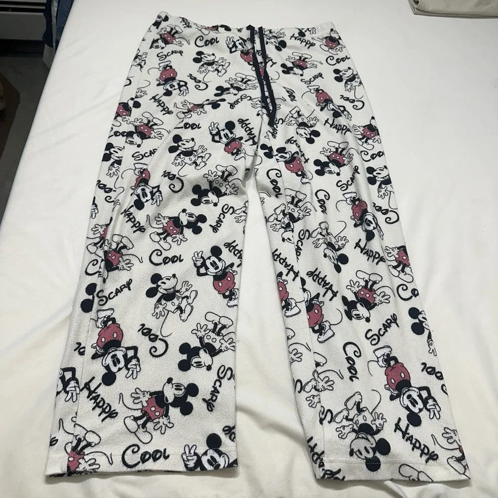 Disney Mickey‎ Mouse Pajama Pants Lounge Sleepwear Adult Large - Picture 3 of 9